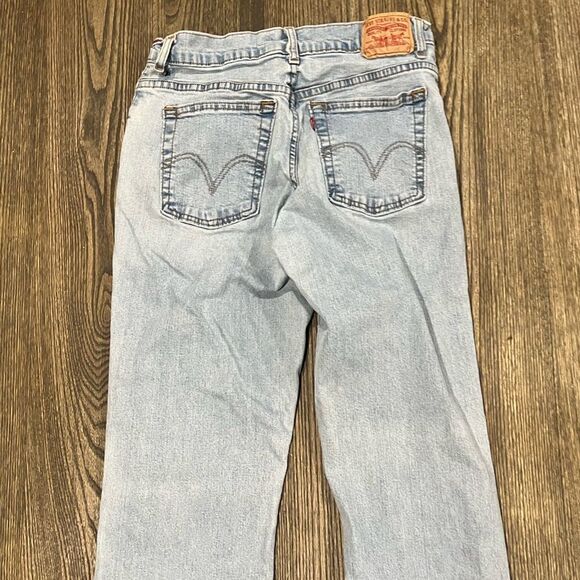Levi's Boys Youth 550 Boot Cut Jeans Relaxed Fit Denim Light Wash Blue Size 10 - Picture 12 of 12